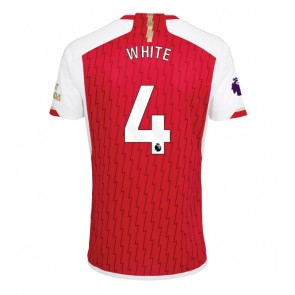 Arsenal Benjamin White #4 Replica Home Stadium Shirt 2023-24 Short Sleeve